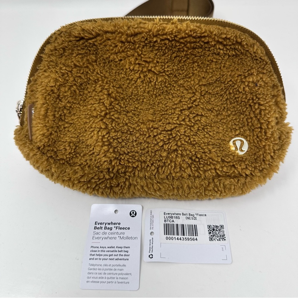 Lululemon Everywhere Belt Bag 1L Fleece Burnt Caramel Brown